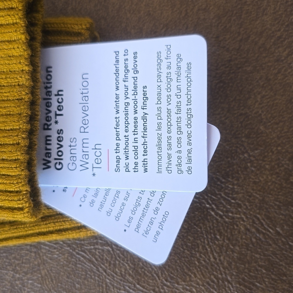 NWT Lululemon Women's Warm Revelation Gloves Tech-Friendly Size XS/S Color GLSC - Picture 4 of 6